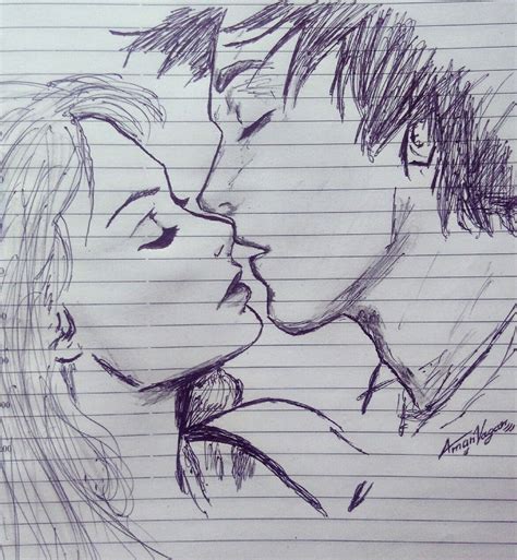 drawing of a couple